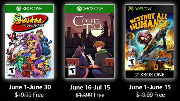 Oznámeny červnové hry pro Xbox Live Gold