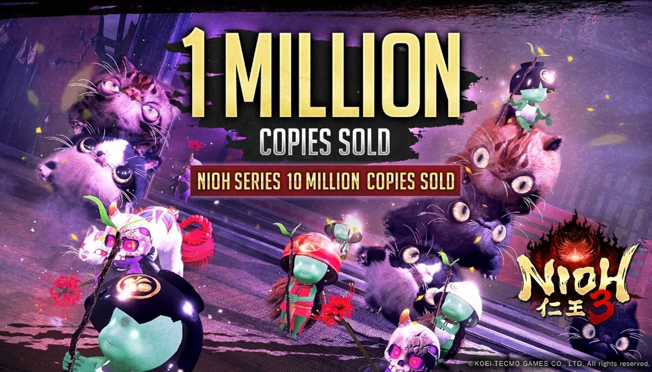 Hry Nioh 3 se prodal první milion kopií, série Nioh je na 10 milionech