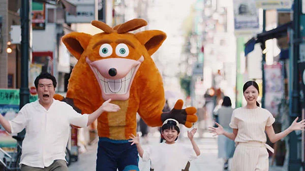 Japonská reklama na hru Crash Bandicoot 4: It’s About Time