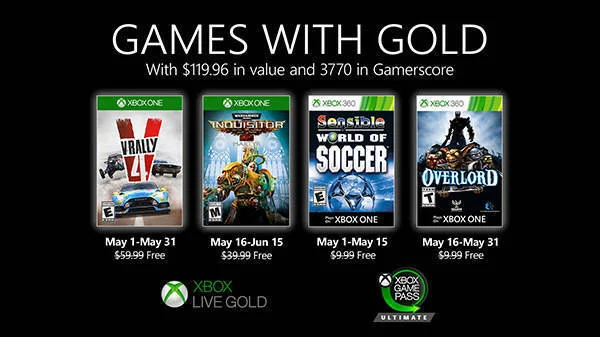 Oznámeny hry pro dubnovou nabídku Xbox LIVE GOLD