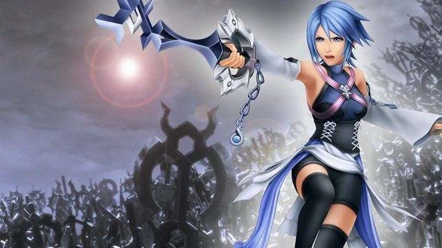 Obrázek z Kingdom Hearts HD 2.8 ukazuje město Daybreak