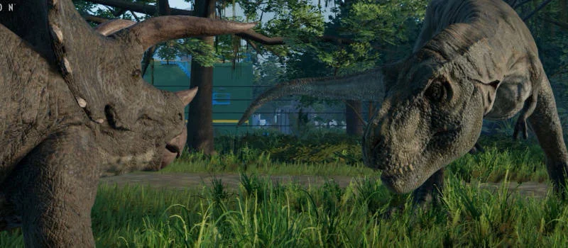 Ukázka několika dinosaurů z Jurassic World Evolution
