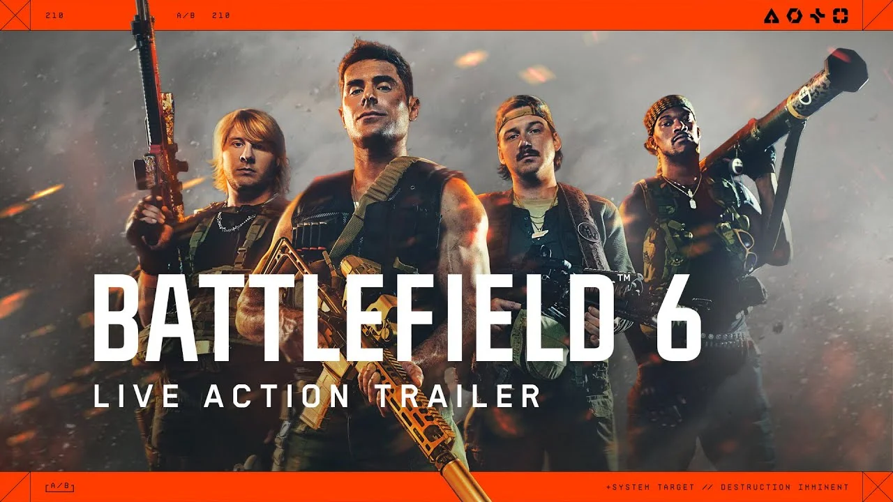 Hraný launch trailer na akční hru Battlefield 6