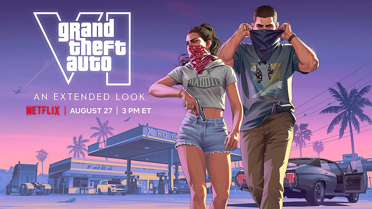 Dnes ve 21:00 bude mít na Netflixu premiéru gameplay video z akce Grand Theft Auto VI