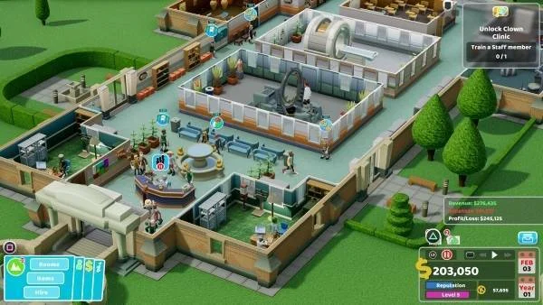 Hra Two Point Hospital odložena na první polovinu příštího roku