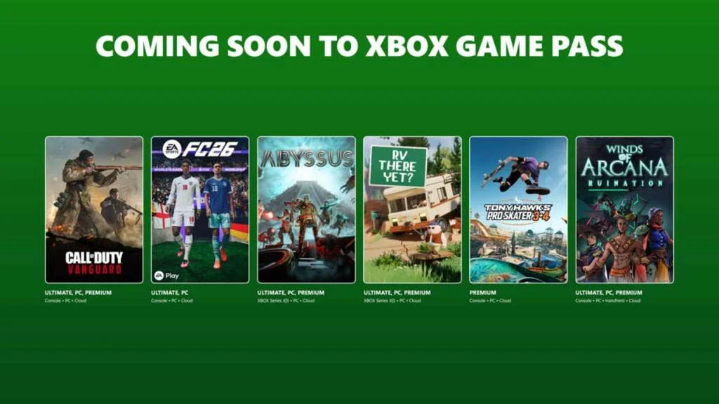 V druhé polovině června se do Game Passu dostane EA SPORTS FC 26 nebo Call of Duty: Vanguard