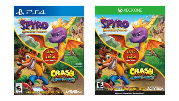 Activision chystá bundle kolekcí Spyro Reignited Trilogy a Crash Bandicoot N. Sane Trilogy