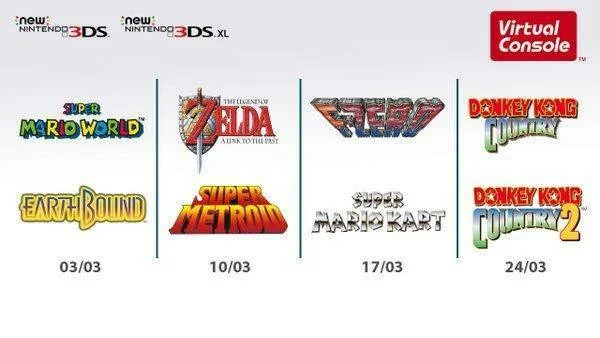 SNES hry se dostanou na New Nintendo 3DS