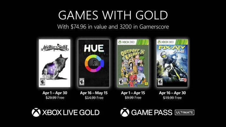 Oznámena dubnová nabídka her v předplatném Xbox Live Gold