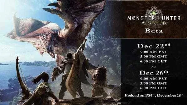 Oznámena otevřená beta pro Monster Hunter: World