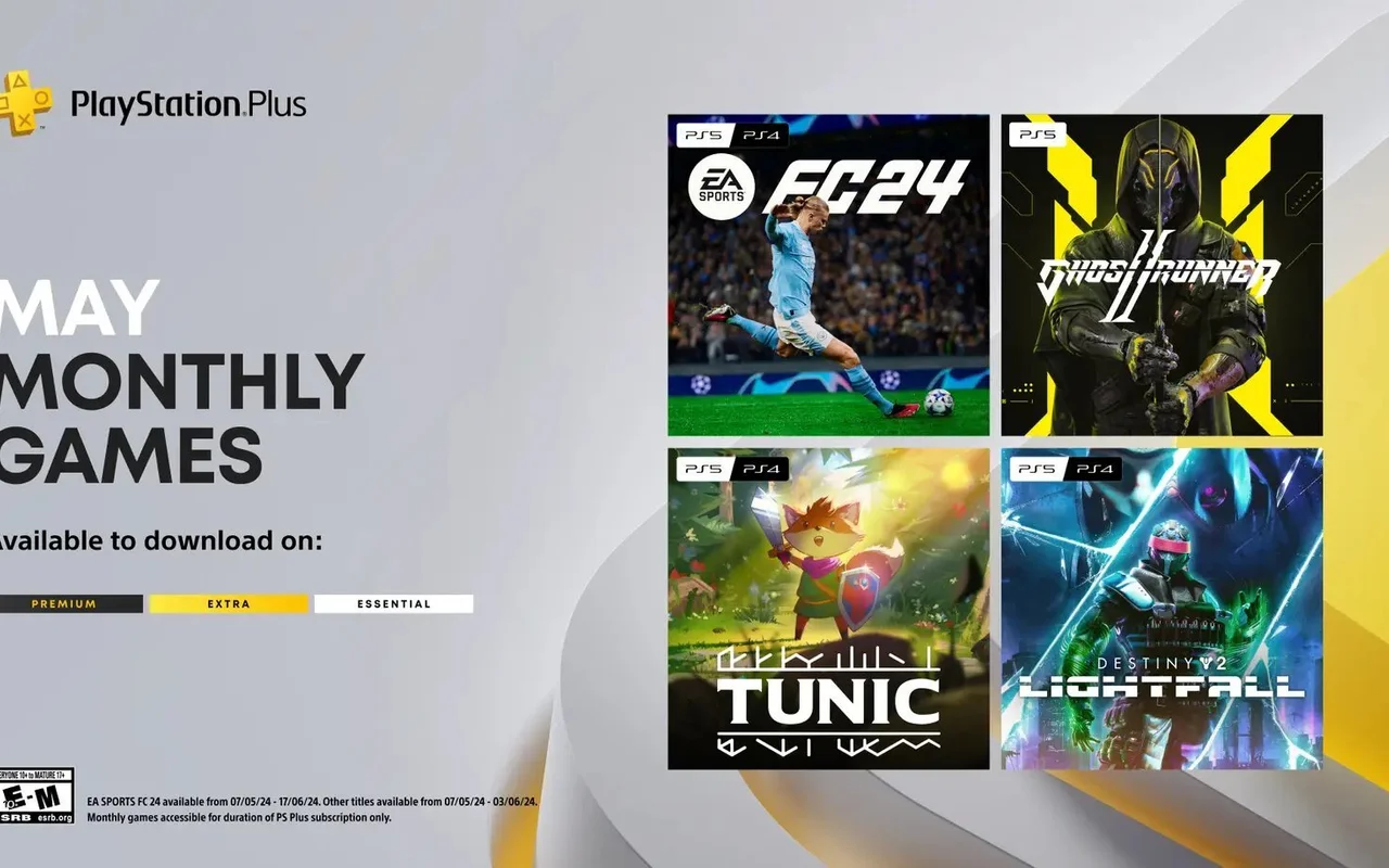 Předplatné PlayStation Plus Essential nabídne v květnu hry EA Sports FC 24, Ghostrunner 2 nebo Destiny 2: Lightfall