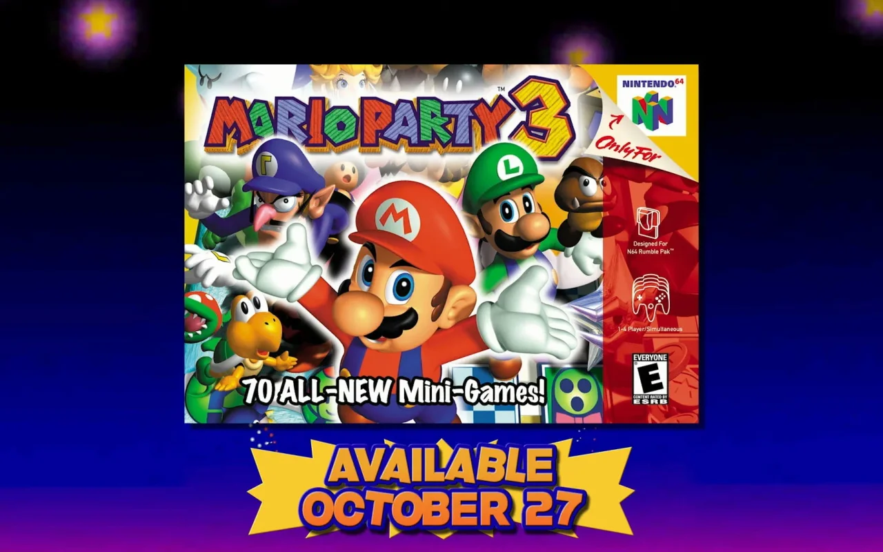 Předplatné Nintendo Switch Online tento týden obohatí hra Mario Party 3