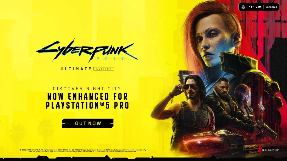 Cyberpunk 2077 dostal slíbený PlayStation 5 Pro update, podívejte se na launch trailer