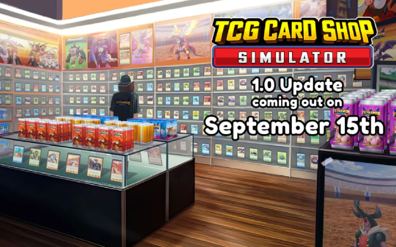 V polovině září vyjde hra TCG Card Shop Simulator