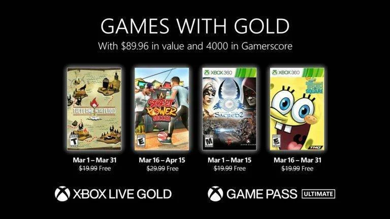 Oznámeny březnové hry pro Xbox Live Gold