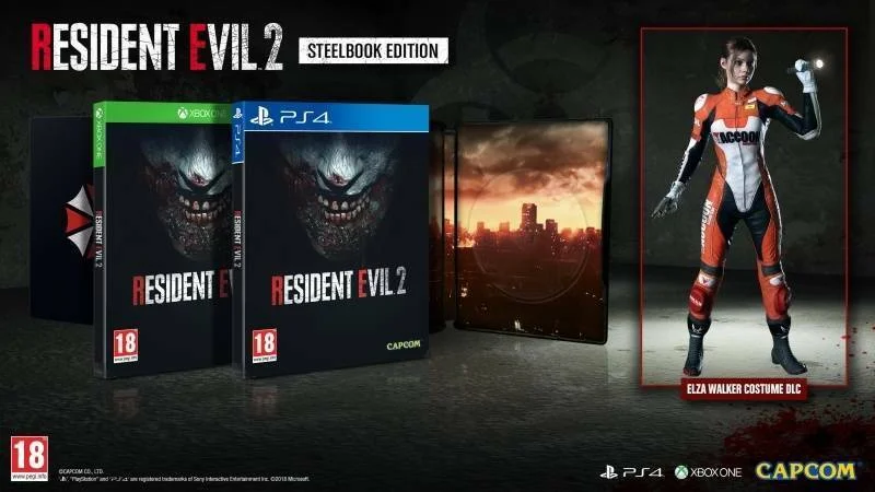 Oznámena steelbook edice hry Resident Evil 2 pro Evropu