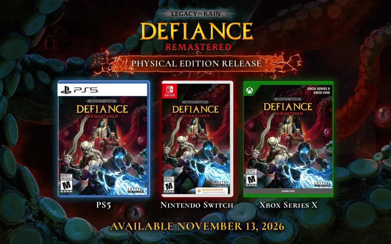 Legacy of Kain: Defiance Remastered dostane v listopadu fyzickou edici