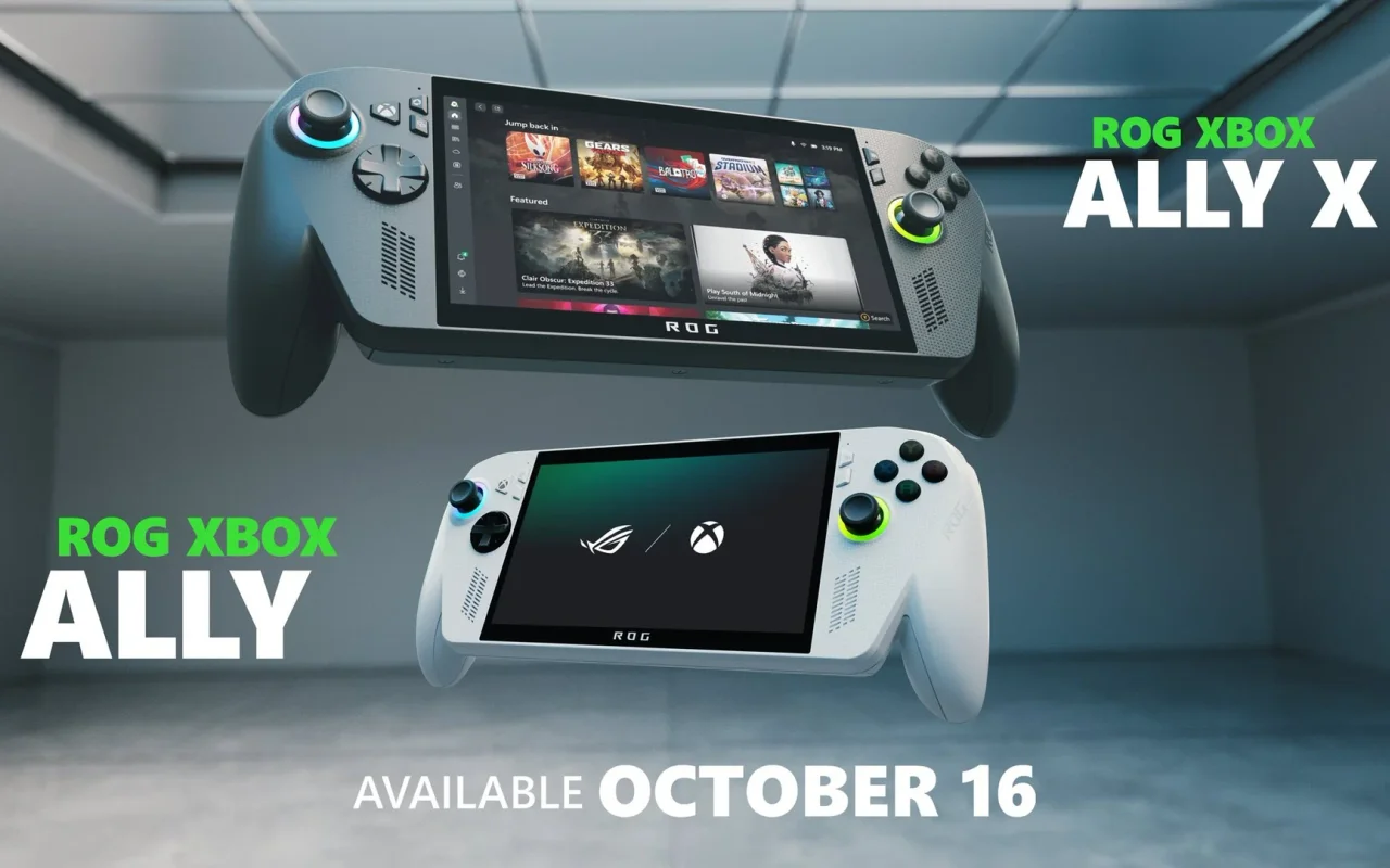 Handheldy ROG Xbox Ally a ROG Xbox Ally X budou dostupné v polovině října