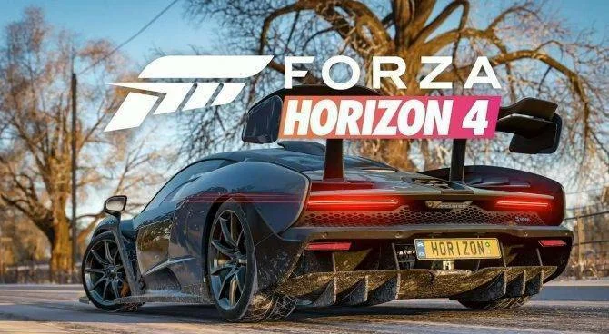 Ukázky zimy v závodní hře Forza Horizon 4