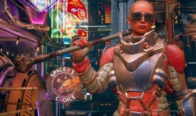 Obrázky z Nintendo Switch verze hry The Outer Worlds