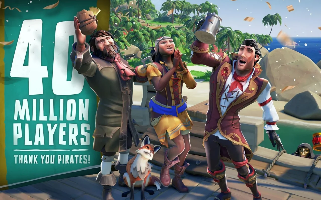 Pirátskou hru Sea of Thieves si už zahrálo přes 40 milionů hráčů
