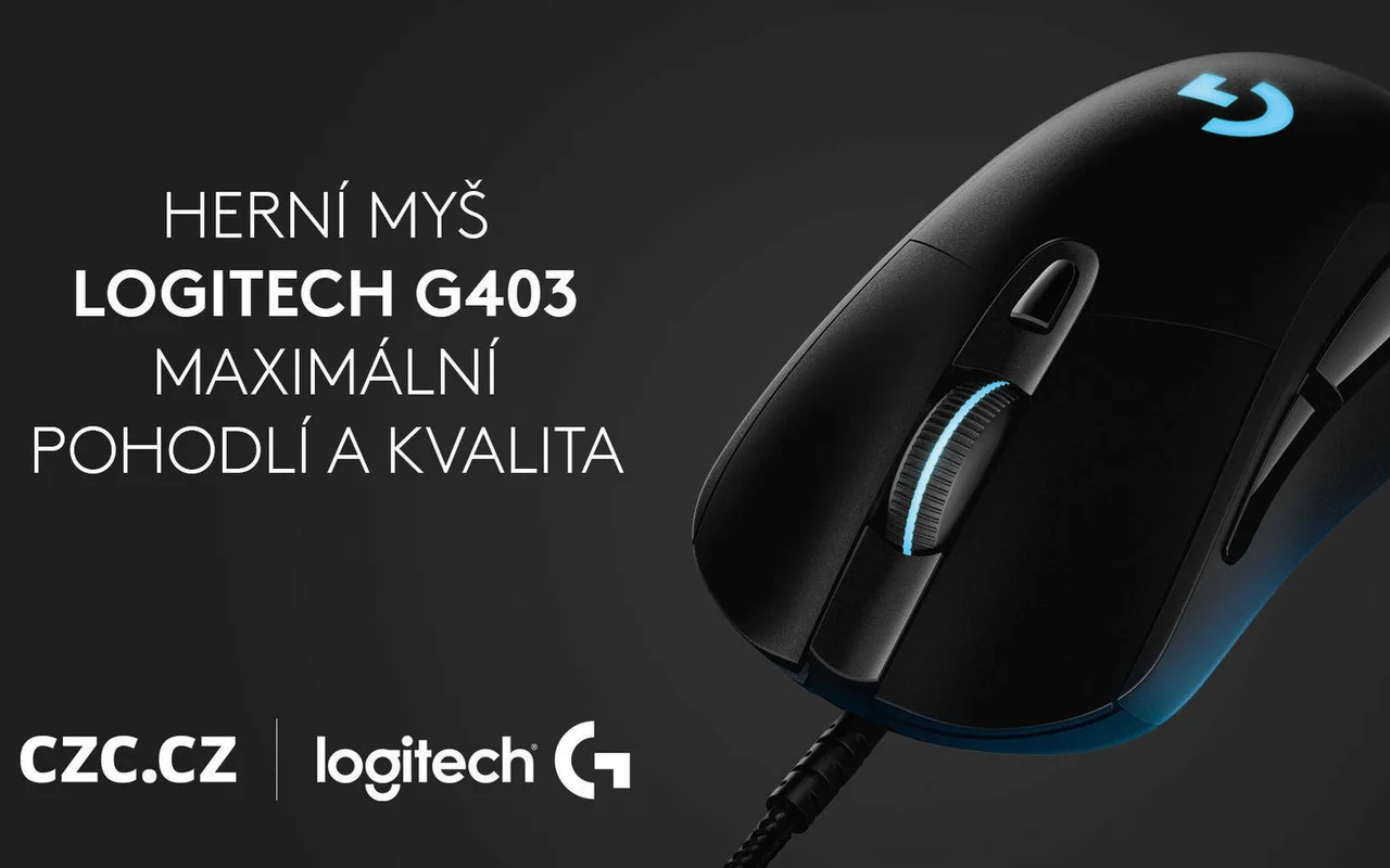 Skvělá myš Logitech G403 za bezkonkurenční cenu
