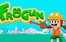 Oznámena retro plošinovka Frogun