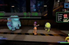 Unikly obrázky z Kingdom Hearts III ukazující svět filmu Příšerky s.r.o.