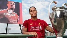 Hazard a Van Dijk na obalu hry FIFA 20