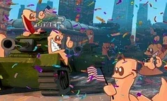 Hodina z hraní hry Worms W.M.D