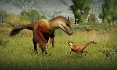 Nová videa z připravované strategie Jurassic World Evolution 3 ukazují dinosauří park i Utahraptora