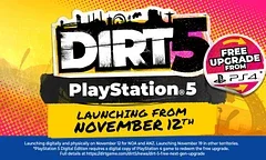 DIRT 5 potvrzen na launch konzole PlayStation 5