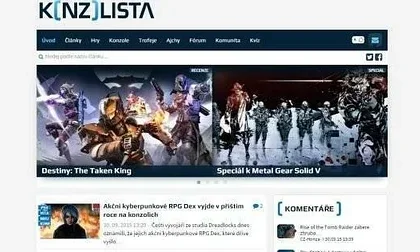 Nový update portálu Konzolista.cz