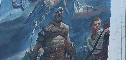 Nový artwork na God of War se objevil na budově v Los Angeles