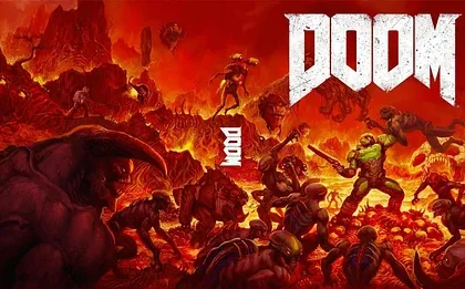 Hodina z akční hry DOOM