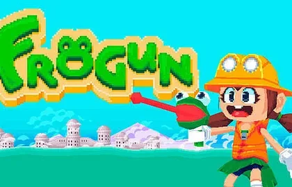 Oznámena retro plošinovka Frogun