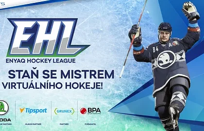 Staň se mistrem virtuálního hokeje. Hraj ENYAQ Hockey League!
