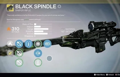 Získejte exotickou sniperku Black Spindle v Destiny: The Taken King