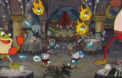 Gameplay záběry z indie her Cuphead a Below