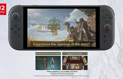 Příští týden vyjde demoverze Monster Hunter Wilds Prologue pro Nintendo Switch 2