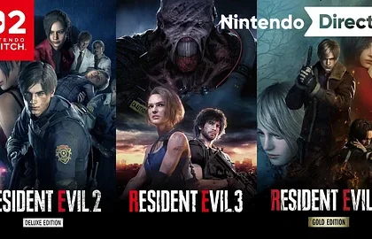 Hry Resident Evil 2 Deluxe Edition, Resident Evil 3 a Resident Evil 4 Gold Edition míří na Nintendo Switch 2
