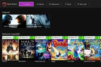 Xbox 360 hry bude možné kupovat přímo na konzoli Xbox One + další novinky v novém updatu