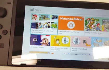 Podívejte se na menu konzole Nintendo Switch