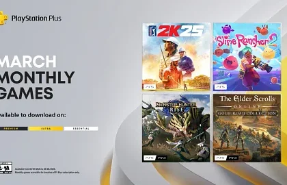 Oznámena březnová nabídka PlayStation Plus Essential - Monster Hunter Rise nebo The Elder Scrolls Online