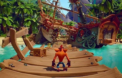 Představení pirátského levelu hry Crash Bandicoot 4: It’s About Time
