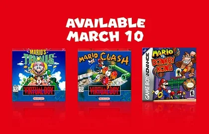 Online předplatné Nintenda dostane další tři klasické hry - Mario vs. Donkey Kong i Mario’s Tennis