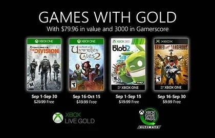 Oznámeny zářijové hry v nabídce Xbox LIVE Gold