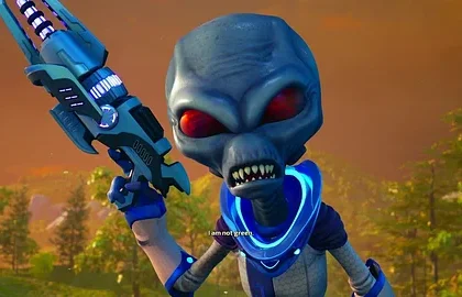 Záběry z hraní remaku hry Destroy All Humans!