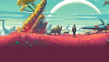 Hodina z hraní hry No Man's Sky