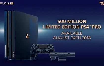 Sony prodala 500 milionů konzolí PlayStation, oslavuje to limitovanou edicí PS4 Pro